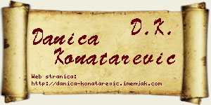 Danica Konatarević vizit kartica